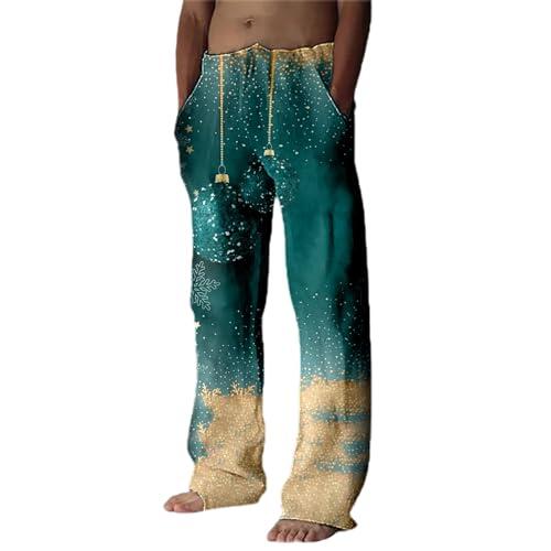 Generisch Pantalones modernos para hombre de negocios informales con ajuste holgado, mezcla de algodón cómoda, cintura elástica, cremallera, bolsillos laterales, color liso versátil para trabajo