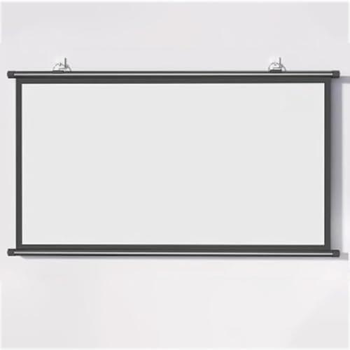 Pantalla de proyección montada en la pared, diseño desplegable manual, relación 4:3 para cine en casa y uso en la oficina