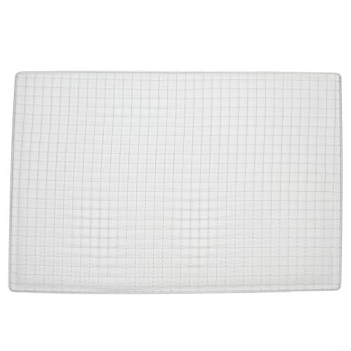 Red de malla para parrilla de barbacoa, rejilla de hierro galvanizado, para barbacoa japonesa coreana, camping, picnic, fuego, cocina, para carne de res, pollo, pescado verduras (45 x 30 cm)