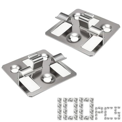 PHMING 100 Piezas Acero Inoxidable Clips de Cubierta Compuestos, 7mm Altura