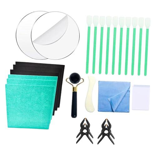 PETSOLA 28 Piezas Kit de Limpieza de Tarjetas Juego de Restauración Y Pulido Set de Reparación de Cartas Deportivas Accesorios para El Cuidado de Tarjetas
