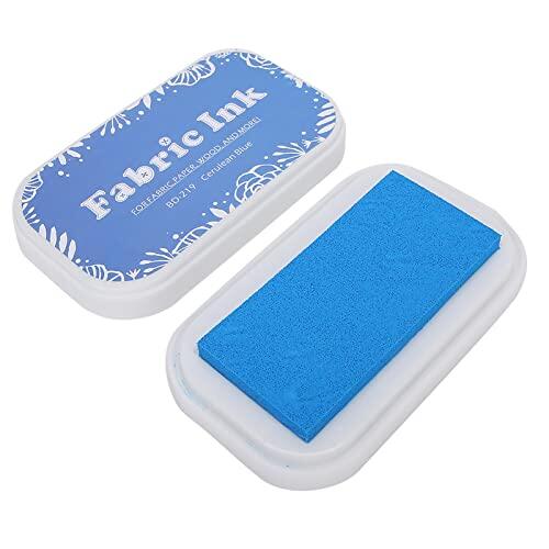 Generic Almohadilla de Tinta para álbumes de Recortes, Almohadilla de Tinta Colorida para Sellos de Usos Múltiples para Artes y Manualidades, 9,5x5,5 Cm, No Tóxica, 1 Unidad (BD-219 Azur)