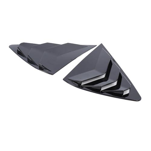 Ycauty ABS cubierta de ventilación de ventana trasera para X6 F16 2015-2019, fácil instalación para los amantes del coche (negro brillante)