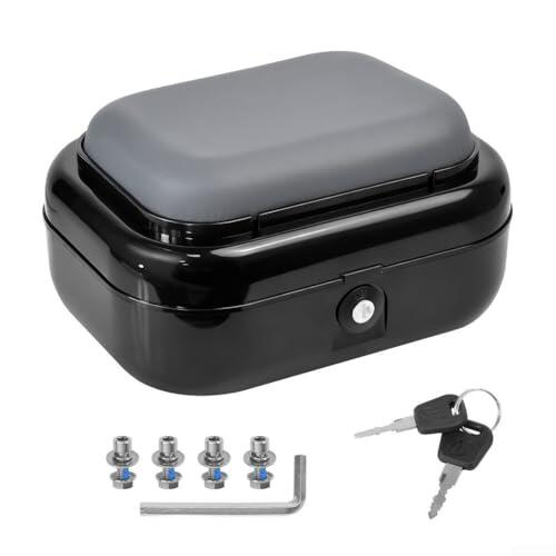 Baúl de almacenamiento montado en la parte trasera con asiento cómodo para KUGOO M5 y para modelos Kukirin que proporcionan espacio de carga protegido durante los paseos