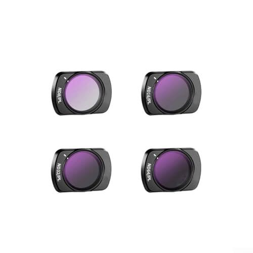 Kit de filtros para DJI-Osmo Pocket 4, magnético CPL polarizador ND negro suave juego de filtros compatibles accesorios de cámara (kit ND/PL)