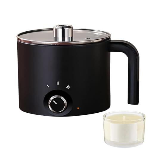 Olla para derretir - Jarra para derretir antiadherente eléctrica grande de acero inoxidable de 1,5 l | Olla para hacer velas para jabón, chocolate, mantequilla, dulces, proyectos de arte artesana