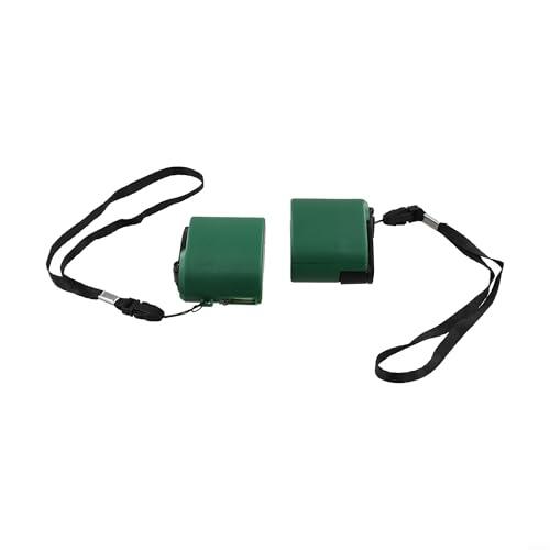 2 unids mano manivela teléfono manual dinamo generador USB Power Bank portátil camping supervivencia equipo al aire libre senderismo fuente de electricidad energía móvil pequeña mano verde