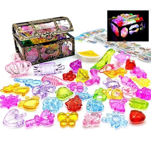 Aqua Hunt - Jewel Chest Set, Crystal Treasure Kit, Pirate Adventure Playset, Underwater Dive Learning Kit | Poolside Kids Skill Training Gift, Learning Kits for Swimming Practice