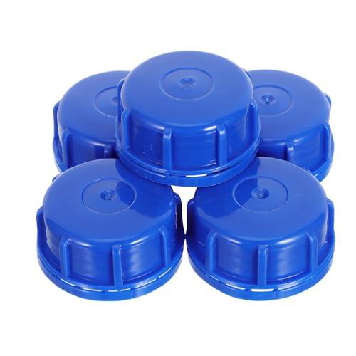 Amosfun 5 Piezas Tapas de Plástico para Contenedores Cierre Hermético, Resistentes al Desgaste y Fáciles de Limpiar, Ideales para Almacenamiento Seguro y Organización del Hogar