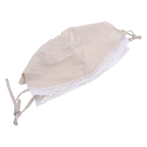 Veemoon Forro de Tela para Cesta de Mimbre Natural Revestimiento Decorativo con Encaje para Cesta de Picnic y Almacenaje Liner Lavable y Transpirable y Ratán Medidas