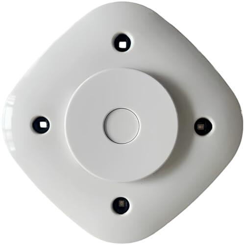 yeeplant Desinfectante portátil para tapa de inodoro, protector de inodoro UV con 4 luces y tableta aromática, lámpara de baño compacta de 3.5 pulgadas para viajes, hogares, hoteles