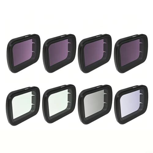 CWOQOCW Kit de filtro para DJI Lito X1 con cristal óptico CPL Star ND Reducción para videografía al aire libre negro (3 en 1)