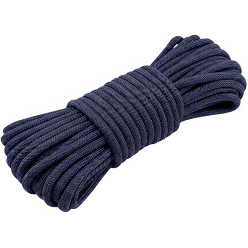 Lumonic 10m Paracord 4mm Azul Marino | 100% Nailon | 7 núcleos, Funda de 32 filamentos | Capacidad de Carga máx. 250 kg | Correa para Perro, Pulsera, Outdoor, bushcraft, Cuerda para Tienda de campaña