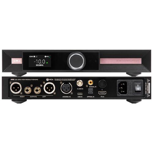 SMSL VMV D2R MK2 High-End DAC, ROHM BD34302EKV Flagship-Chip, MQA-CD Decodificación completa, XMOS XU-316, 32 bits/768-kHz DSD512, reloj SC-OCXO, LDAC Bluetooth 5.1, decodificador simétrico de audio