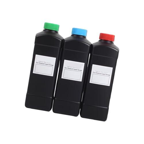 Contenedor profesional para cuarto oscuro de 1 litro, botella negra a prueba de luz, para suministros de laboratorio fotográfico, almacenamiento resistente a la oscuridad