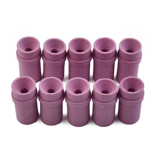 EasyByMall 10 boquillas de cerámica para chorro de arena de 35 mm de longitud para chorro de sifón de aire, repuesto resistente al desgaste para fundición de maquinaria y grabado de mármol