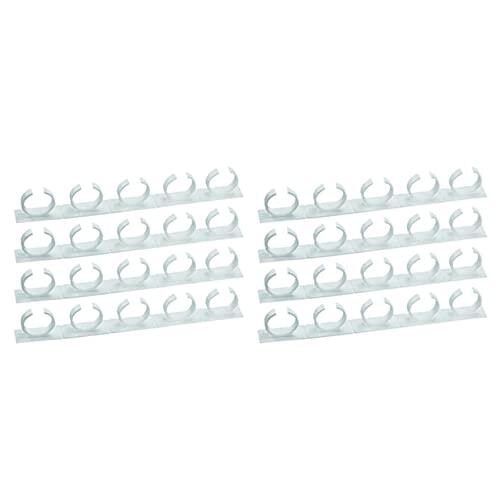 Jushenpoer 8 Piezas Estante para Tarros de Cocina,Soporte para de Condimento Adhesivo Montado En Pared, para Puerta de Gabinete,Gancho para Colgar