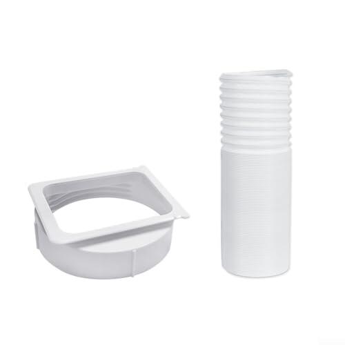 Spelonify Manguera de escape de acondicionador portátil para Midea, kit de conector de CA de 150 mm, reemplazo de conducto de refrigeración extensible con tubo de polipropileno resistente al calor