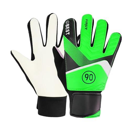 LIXSAZSE Guantes de Portero de fútbol de Alto Rendimiento para niños y niñas, Transpirables, duraderos y con excelente Agarre, para Portero de fútbol Profesional.