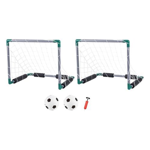 Fiocias Portería de Fútbol de Piscina de 2 Piezas, Juego de Waterpolo Portátil, Objetivo Flotante, Construcción Estable, Desmontable, para Fiestas de Cumpleañ, Doble, Individual