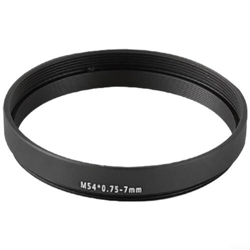 Tubo de extensión de telescopio, tubo de extensión de longitud M54 x 0.75 para telescopio astronómico, adaptador de cámara de fotografía, extensor espaciador de anillo de montaje T2 (M54 x 0.75-7 mm)
