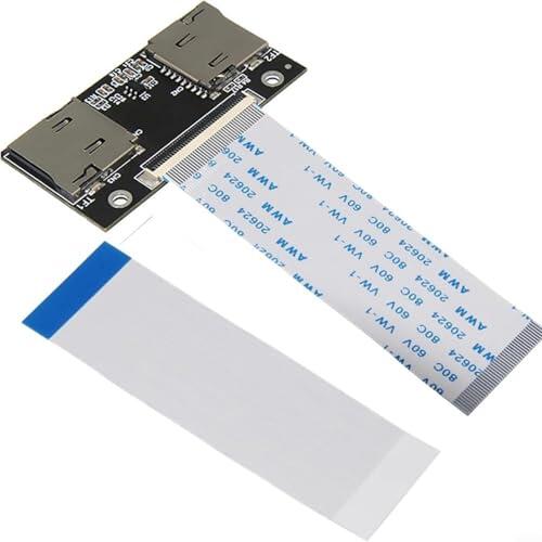 Lapiglo para tarjeta adaptadora compacta de unidad de estado sólido para soporte dual SDXC TF de 40 pines a para CE ZIF SSD gestión de datos Configuración industrial Metal