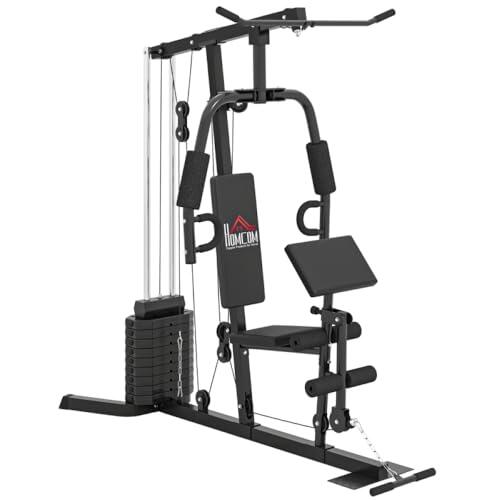 Estación de entrenamiento de 45 kg, bloque de peso, multifunción, mariposa, entrenamiento de cuerpo entero, acero