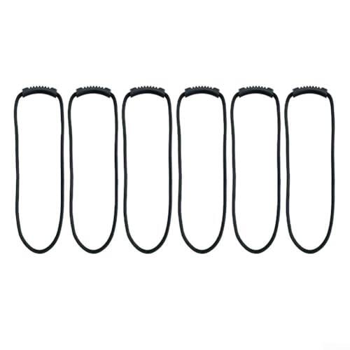 Paquete de 6 correas ligeras de nailon para mantener los cables, mangueras y cuerdas ordenadas en taller, garaje, cobertizo o configuración de viaje (0.8 x 80)