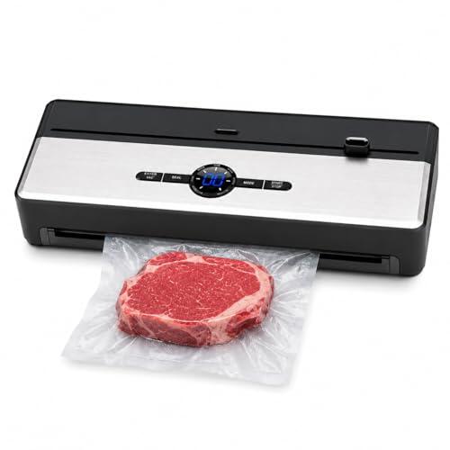 Envasadora al Vacío Profesional Gasfrit 30 cm, Selladora al Vacío para Alimentos Secos y Húmedos, Función Automática y Manual, Indicador LED, Sellado Hermético Conservación 5-8 Veces Más