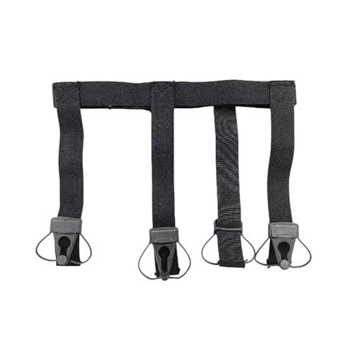 LIXSAZSE Correas de Soporte para Hockey sobre césped. Liguero de Hockey Fabricado con Materiales duraderos Que garantizan la Seguridad en el Campo. Suspensorio Profesional, Negro, L