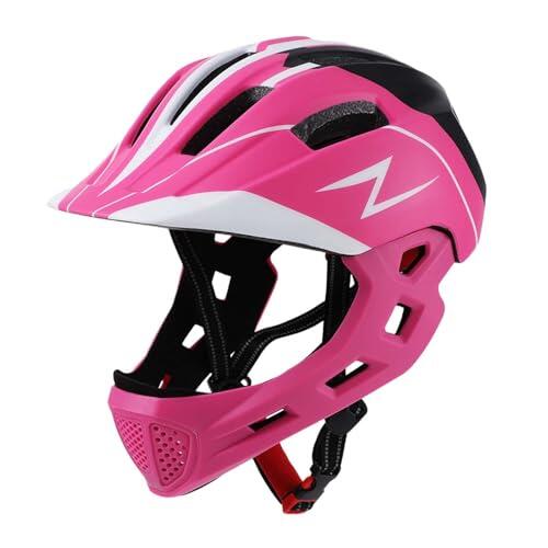 TUXCAXI Casco de Bicicleta para niños, cómodo, Ligero, Transpirable, Ajustable, diseñado para niños y niñas, Seguro, para Ciclismo de Carretera, Accesorio para Bicicleta, Rosa Morado, 50 cm a 55 cm