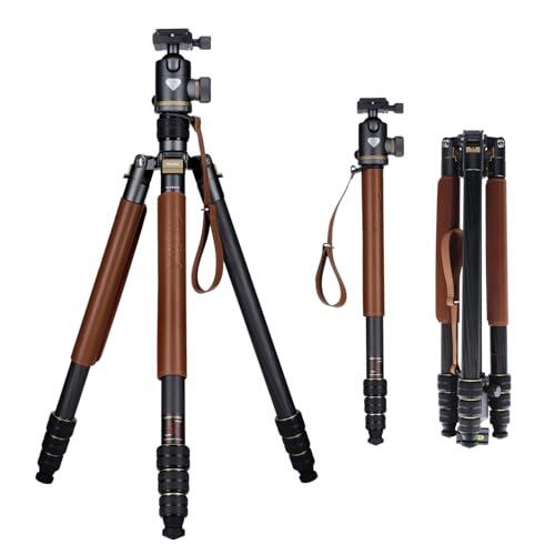 Trípode Cámara Rollei C6i Carbon Heritage Tripode 174cm con Rótula de 360° Compatible Arca-Swiss Camera Tripod con Función de Monopié para DSLR y Smartphone, Trípode-Cámara-Tripod-Camera-Carbono