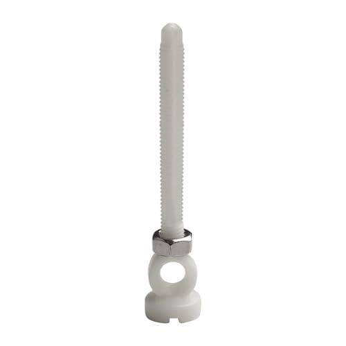 EaseSunny Tornillo de drenaje para fregadero, fijación de tapón de residuos de baño, repuesto de plástico blanco para lavabos de 62 mm y 74 mm, resistente y fácil de instalar, se adapta a la mayoría