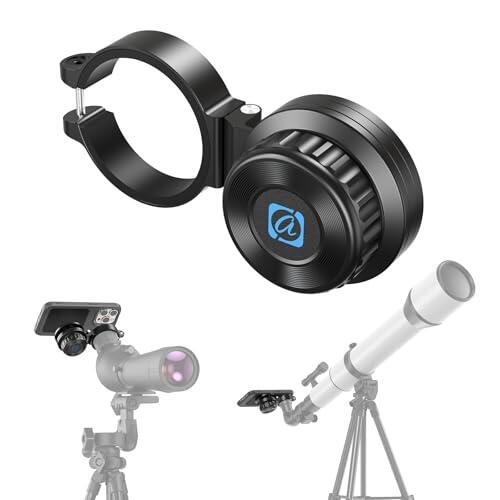 APEXEL Adaptador Universal magnético para teléfono móvil para prismáticos, monoculares, observación de Aves, telescopios y microscopios. Adaptador telescópico Ocular de 45-55 mm, Apto para Todos los
