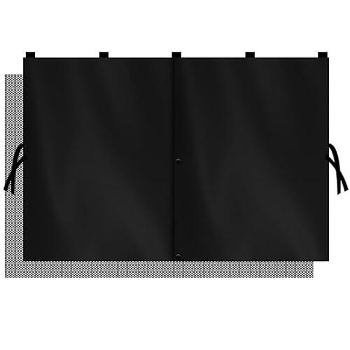 Cortina Solar para Ventana de Coche Doble Capa – 2 Unidades, Protección UV y Privacidad, Cortina Magnética Transpirable Universal para Interior Vehículo