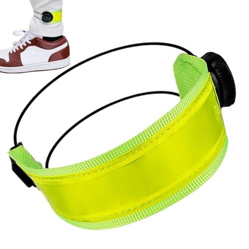Correa De Tobillo Para Ciclismo: Puños Reflectantes Para Pantalones, Banda De Seguridad Nocturna, Envoltura Ajustable Para Piernas, Equipo De Visibilidad Para Montar, Uso Diario En Desplazamientos, Ca