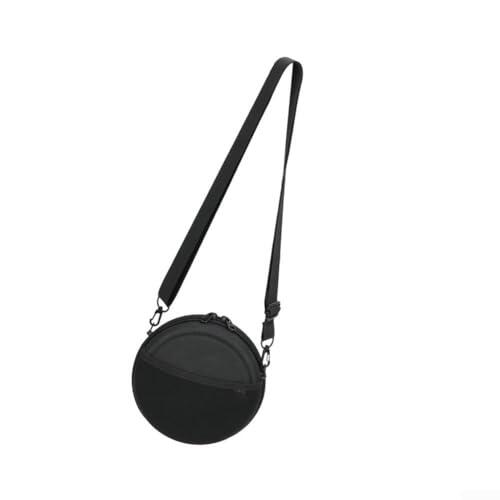 Funda para reproductor de CD portátil, funda rígida de EVA con correa para el hombro, color negro, protección de almacenamiento para reproductores de música Discman y audiófilos