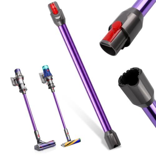 Focenat Tubo de Extensión para Aspiradora Compatible con Dyson V12 Detect Slim / V10 Digital Slim, Barra Rígida de Aluminio 74 cm con Liberación Rápida, Repuesto para Aspiradora sin Cable