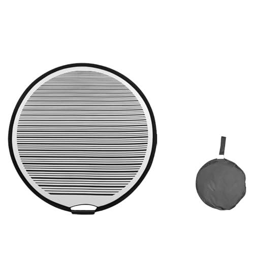 Tablero de detección de coche, tablero reflector de luz a rayas, flexible, plegable, herramienta de fijación para puerta de vehículo, reparación de automóviles portátil con reflector