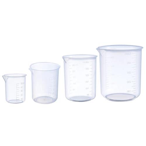 Equipos y suministros de laboratorio Vaso medidor de laboratorio químico con pico vertedor, 50 ml, 150, 300 y 500