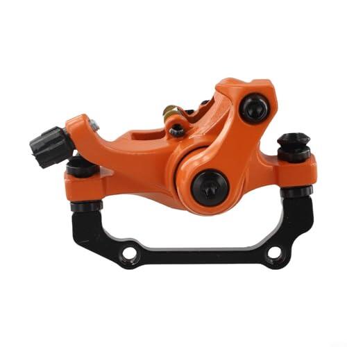 Kit de freno de disco para scooter eléctrico Kukirin G4, soportes de freno delantero y trasero construido para compatibilidad funcional y fiabilidad mecánica (freno de disco delantero color naranja)