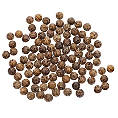 HYLQGMI 100 Piezas de de Madera Natural, Bolas de Madera, para Manualidades