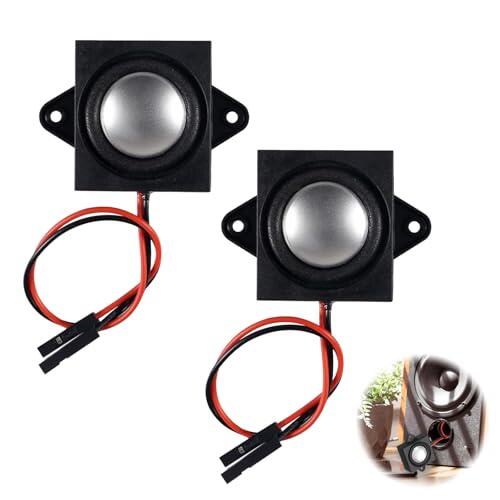 Wcawnlt 2 Piezas de Altavoces 3 Vatios 4 Ohmios, Mini Altavoces, Micro Altavoces con Conector JST-PH2.0 para Pequeños Proyectos Electrónicos, Máquinas Publicitarias, TV LCD y Monitores