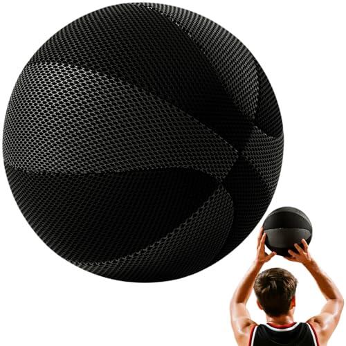 Qoidrfofse Baloncesto Silencioso, Baloncesto De Interior Silencioso De Espuma Suave con Agarre Realista, No Necesita Bomba Balón De Entrenamiento para Niños Y Adultos, Tamaño 7, 24 Cm