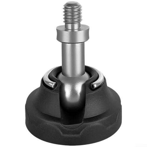Comgooldool Trípode de goma para telescopio astronómico con rosca de 3/8 pulgadas, base antideslizante giratoria de 360 grados para monopod de cámara, agarre estable en césped y barro concreto para