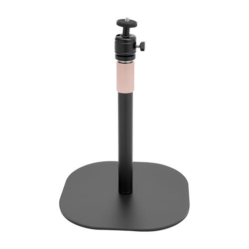 NiuLifeya Soporte para proyector, giratorio 360°, soporte de suelo para proyectores, altura regulable 65 120 cm, adecuado para cine en casa, oficina, vídeo, DVR, Vlog, negro