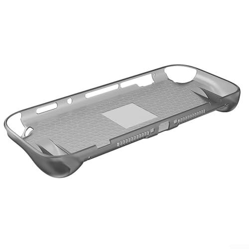 Switch 2 & For Oled - Funda protectora de TPU transparente para consola de juegos, fácil instalación y extracción (gris transparente)