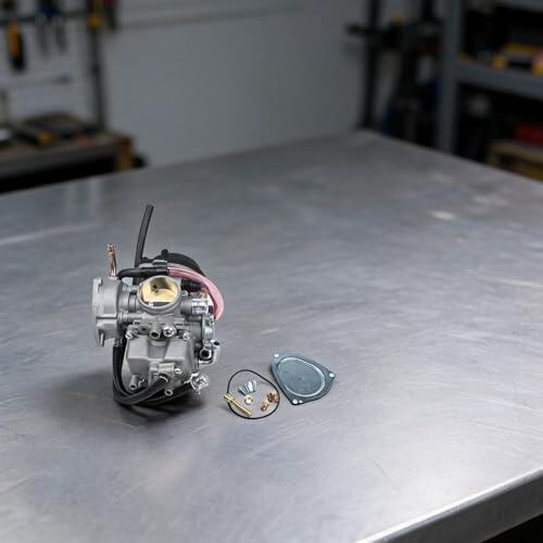 EasyByMall Kit de carburador compatible con motores CFMOTO CF500 CF188 de 300 cc y 500 cc, pieza de repuesto de metal con sello de junta y accesorios de montaje