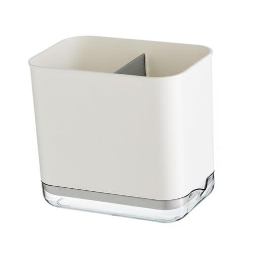 Escurridor de Cubiertos, Palillos Duraderos, Cuchara, Tenedor, Soporte para Encimeras de Cocina, Ahorro de Espacio, Plástico para el Hogar (WHITE)