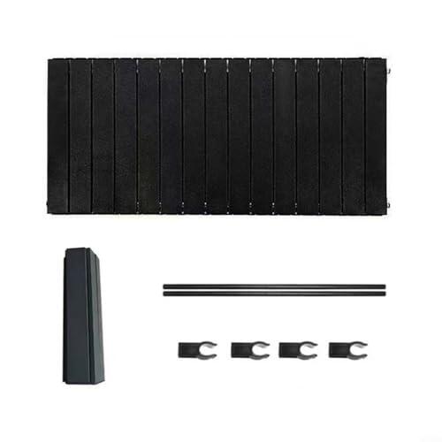 CWOQOCW Carro plegable de 55 x 95 cm, tablero de acero al carbono resistente para carrito de mano de jardín, comedor portátil al aire libre para superficie con fácil almacenamiento, amarillo (negro)